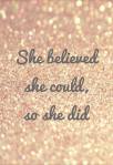 boston believed she could so she did